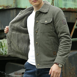 best Men's Cotton Jacket Plus Velvet Thickening 0 shop online at M2K Trends for