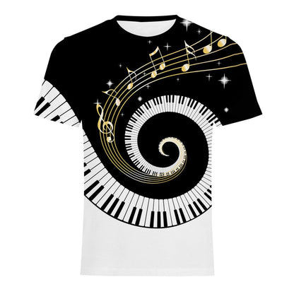 best Mens Fashion Casual Digital Print Crew Neck T-shirt 0 shop online at M2K Trends for