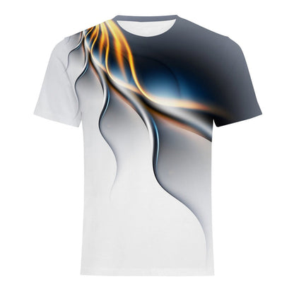 best Mens Fashion Casual Digital Print Crew Neck T-shirt 0 shop online at M2K Trends for