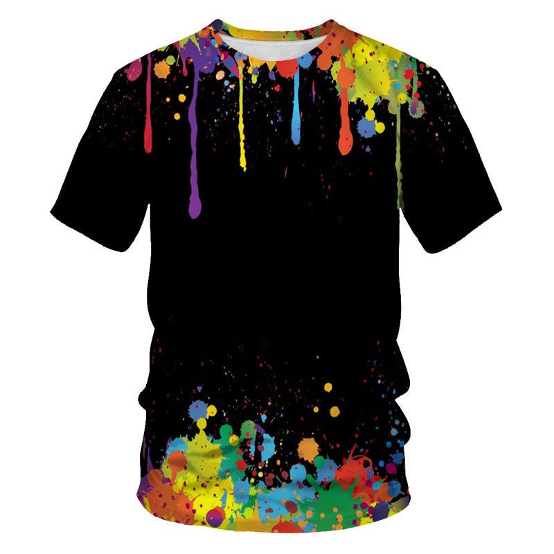 best Mens Fashion Casual Digital Print Crew Neck T-shirt 0 shop online at M2K Trends for