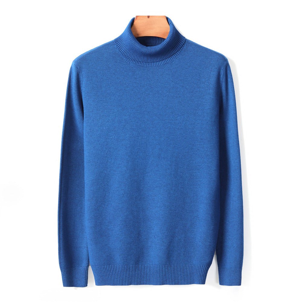 best Men's High-neck Thick Warm Solid Color Casual Sweater 0 shop online at M2K Trends for