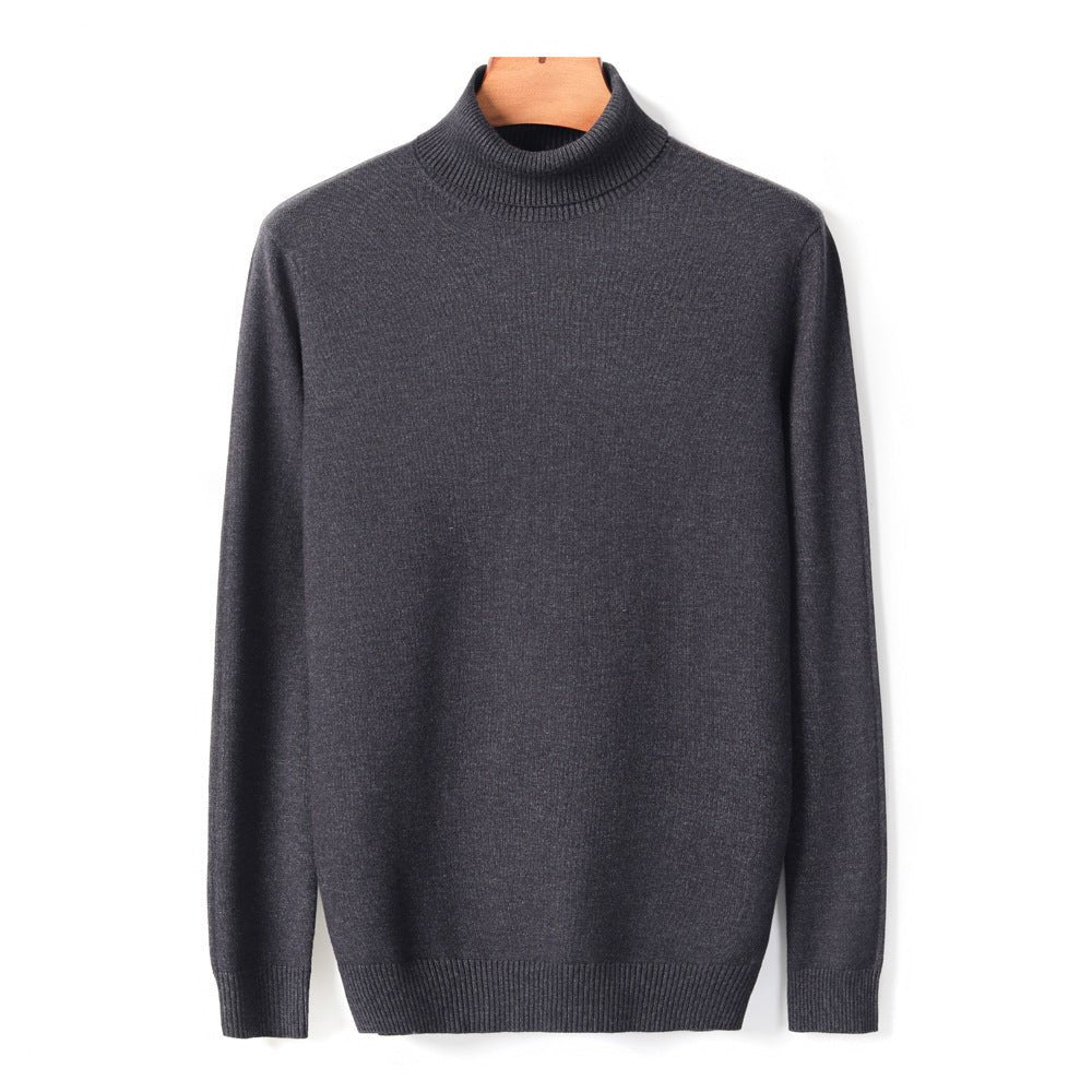 best Men's High-neck Thick Warm Solid Color Casual Sweater 0 shop online at M2K Trends for