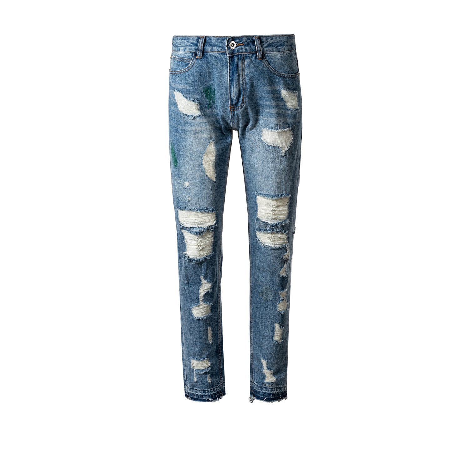 best Men's Hip Hop Ripped Straight Long Jeans 0 shop online at M2K Trends for