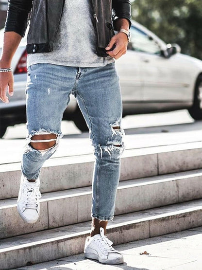 best Men's jeans new hole pants trousers Pants shop online at M2K Trends for mens pants