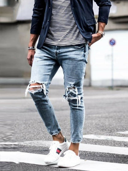 best Men's jeans new hole pants trousers Pants shop online at M2K Trends for mens pants