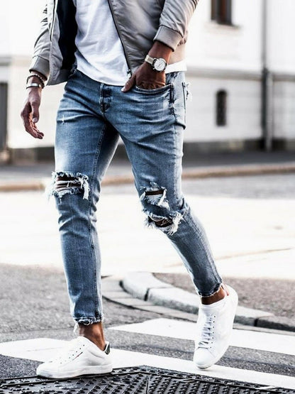 best Men's jeans new hole pants trousers Pants shop online at M2K Trends for mens pants