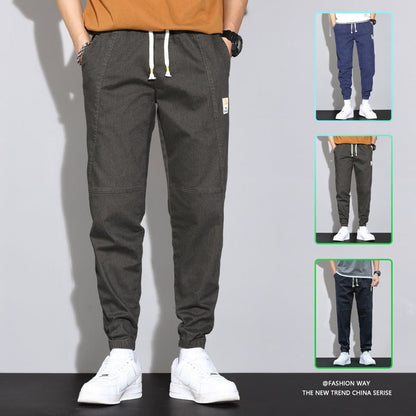 best Men's Jeans Plus Fat Plus Size Handsome Girdled Casual Long Pants Pants shop online at M2K Trends for mens pants