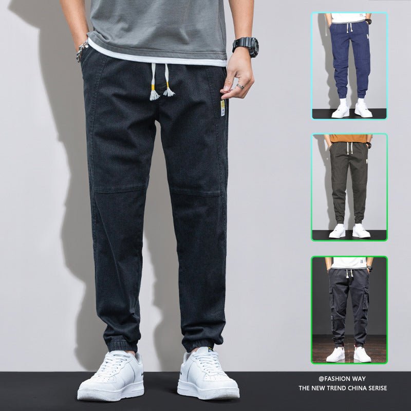 best Men's Jeans Plus Fat Plus Size Handsome Girdled Casual Long Pants Pants shop online at M2K Trends for mens pants