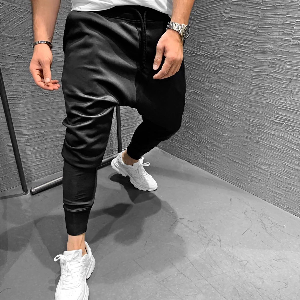 best Men's Jogging Pants Fitness Leisure Slim Stretch Running Sports Trousers Pants shop online at M2K Trends for mens pants