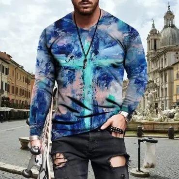 best Mens Letter Crew Neck Slim Fit Casual Print T Shirt 0 shop online at M2K Trends for