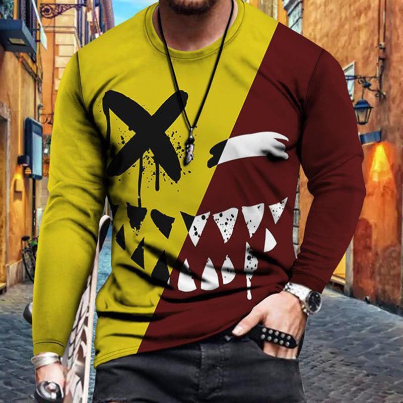 best Mens Letter Crew Neck Slim Fit Casual Print T Shirt 0 shop online at M2K Trends for