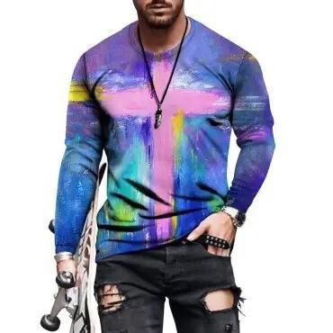 best Mens Letter Crew Neck Slim Fit Casual Print T Shirt 0 shop online at M2K Trends for