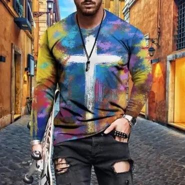 best Mens Letter Crew Neck Slim Fit Casual Print T Shirt 0 shop online at M2K Trends for