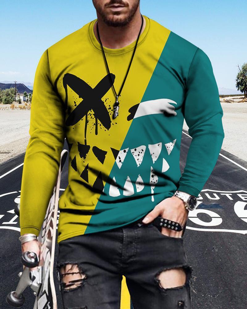 best Mens Letter Crew Neck Slim Fit Casual Print T Shirt 0 shop online at M2K Trends for