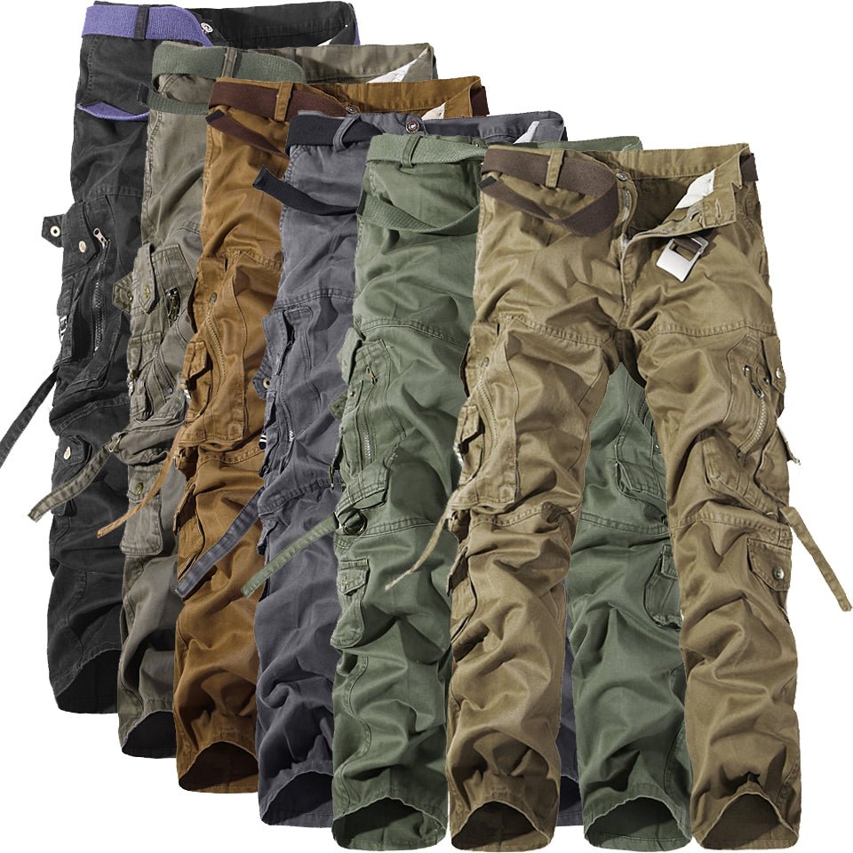 best Men's Multi-pocket Cargo Pants Washed Hot Sale Cargo Pants Pants shop online at M2K Trends for mens pants