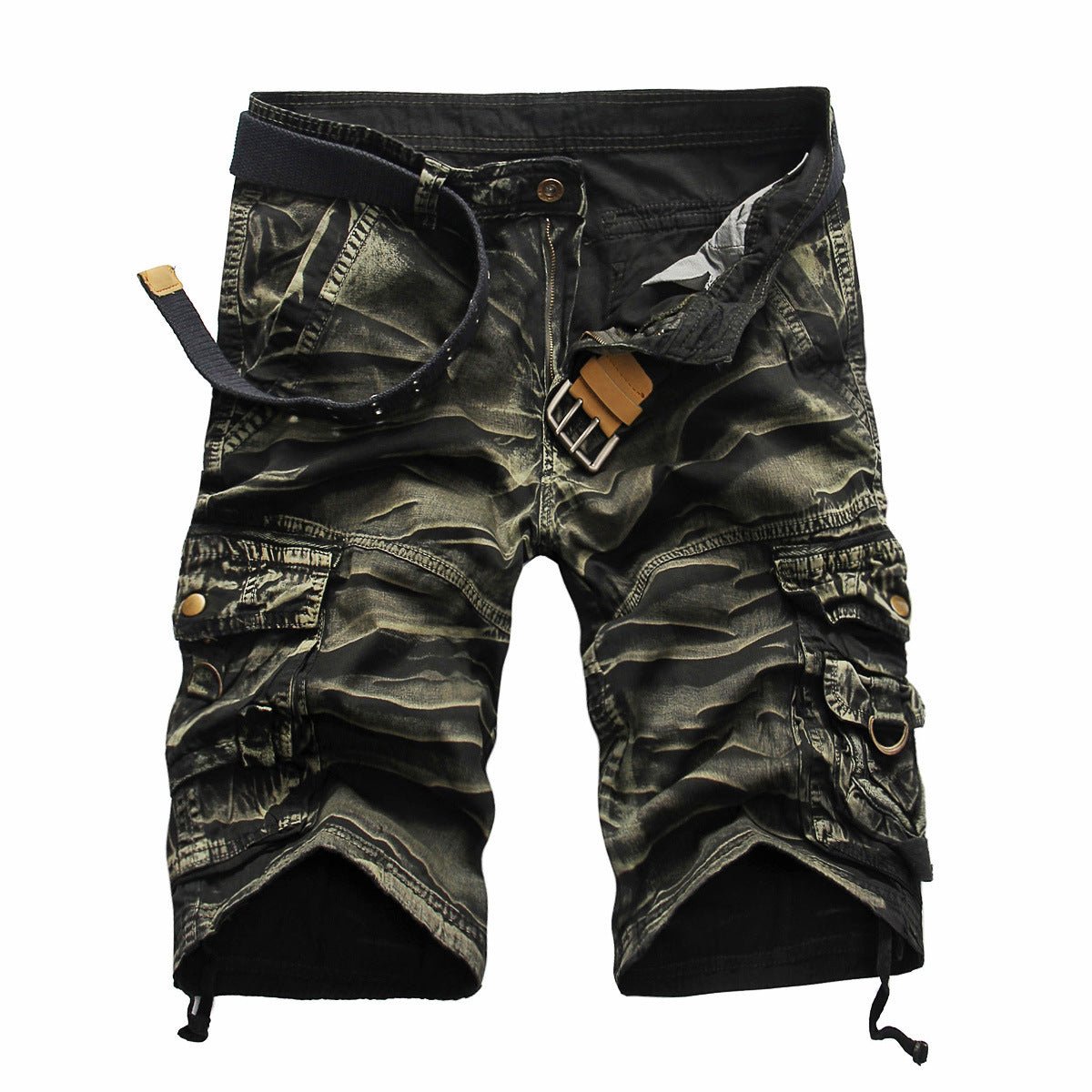 best Men's Overalls Summer Camouflage Pants Loose Five Point Pants Clothing shop online at M2K Trends for men shorts