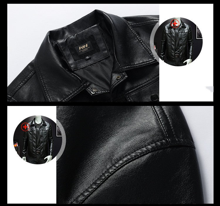 best Men's Spring And Autumn Workwear Leather Jacket 0 shop online at M2K Trends for