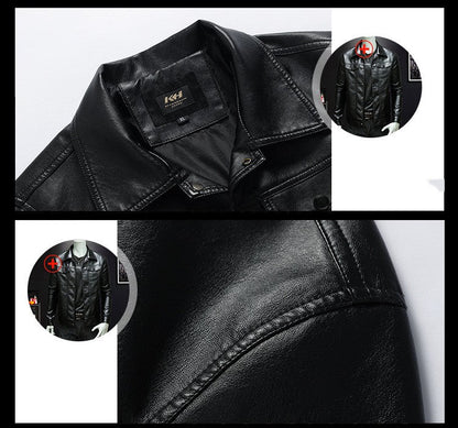 best Men's Spring And Autumn Workwear Leather Jacket 0 shop online at M2K Trends for