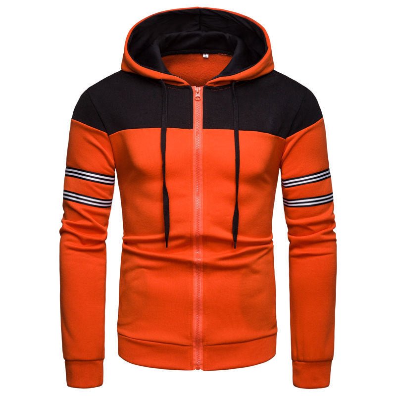 best Men's Sweater Casual Multicolor Hooded Sweater Zipper Cardigan Sweater 0 shop online at M2K Trends for