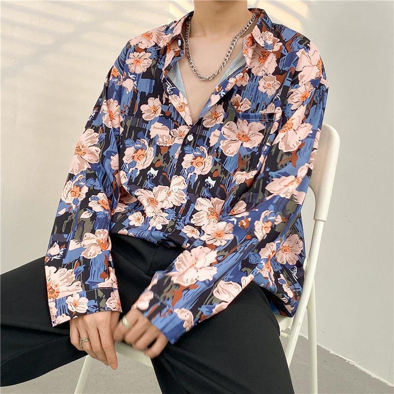 best Mens Temperament Fashion Casual Printed Shirt 0 shop online at M2K Trends for