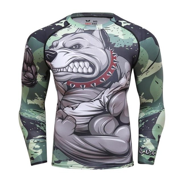 best Mens Tracksuit Set D Animal Compression T-Shirt Pants Skin 0 shop online at M2K Trends for