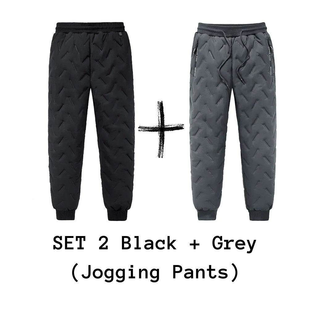 best Men's Trousers Winter Velvet Thickening Loose Fleece Pants With Zip Pocket Large Size Windproof Warm Jogging Pants 0 shop online at M2K Trends for