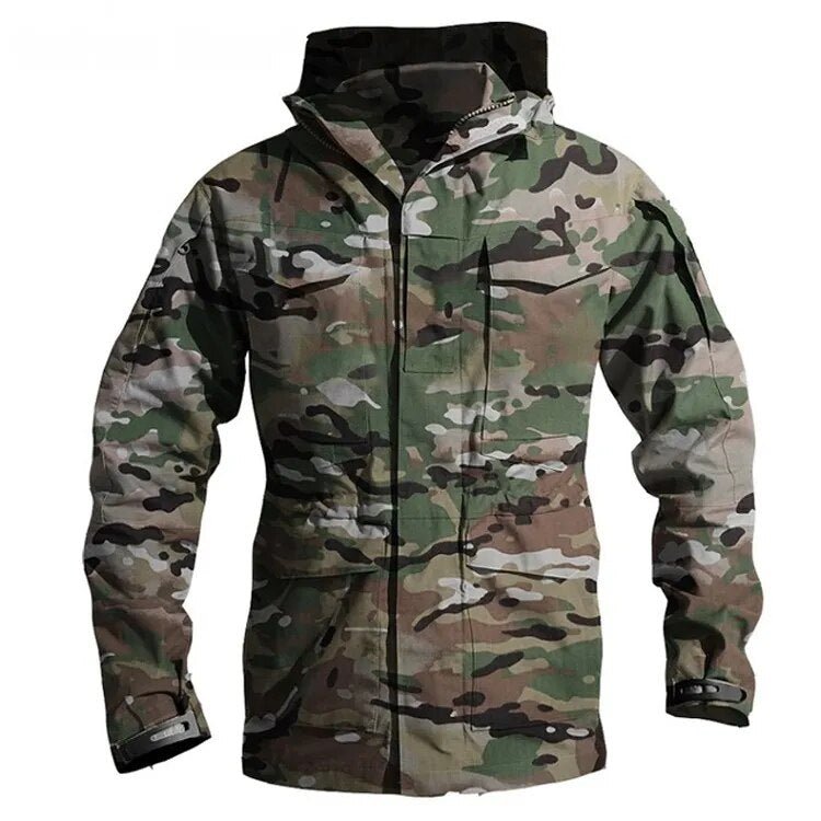 best Men's Waterproof Jacket Military Tactical Windshield Autumn Army Camouflage Husband Men Windbreaker Hood Coat Bomber Male Jacket shop online at M2K Trends for