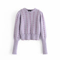 best Metallic Thread Knitted Sweater Women's Sweater 0 shop online at M2K Trends for