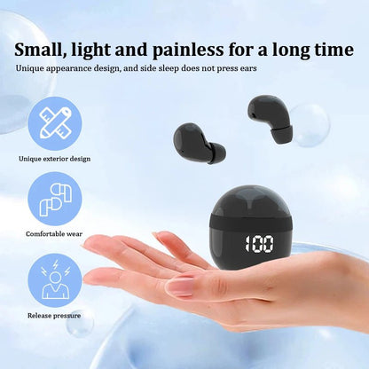 best mini headphones wireless bluetooth earphones sleep headset with mic noise reduction heavy bass earbuds for smart phone earbuds shop online at M2K Trends for #AffordableTech