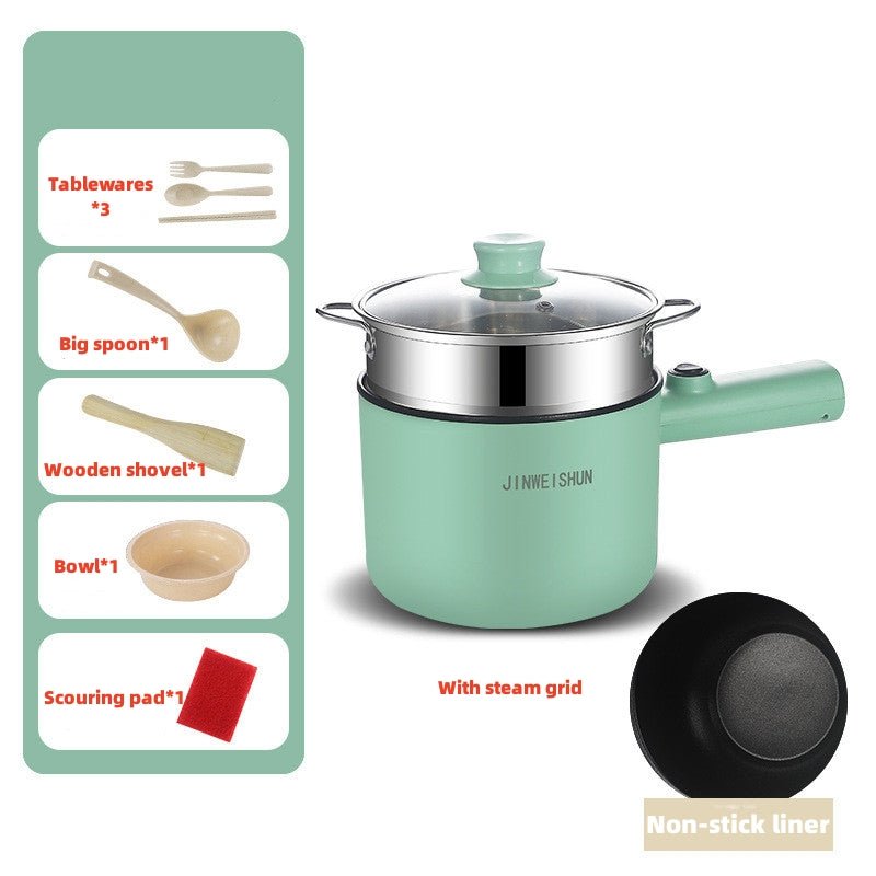 best Mini Hot Pot Household Portable Kitchen Appliance Multi Function Non Stick Electric Pot Kitchen Gadgets Clothing shop online at M2K Trends for Wireless