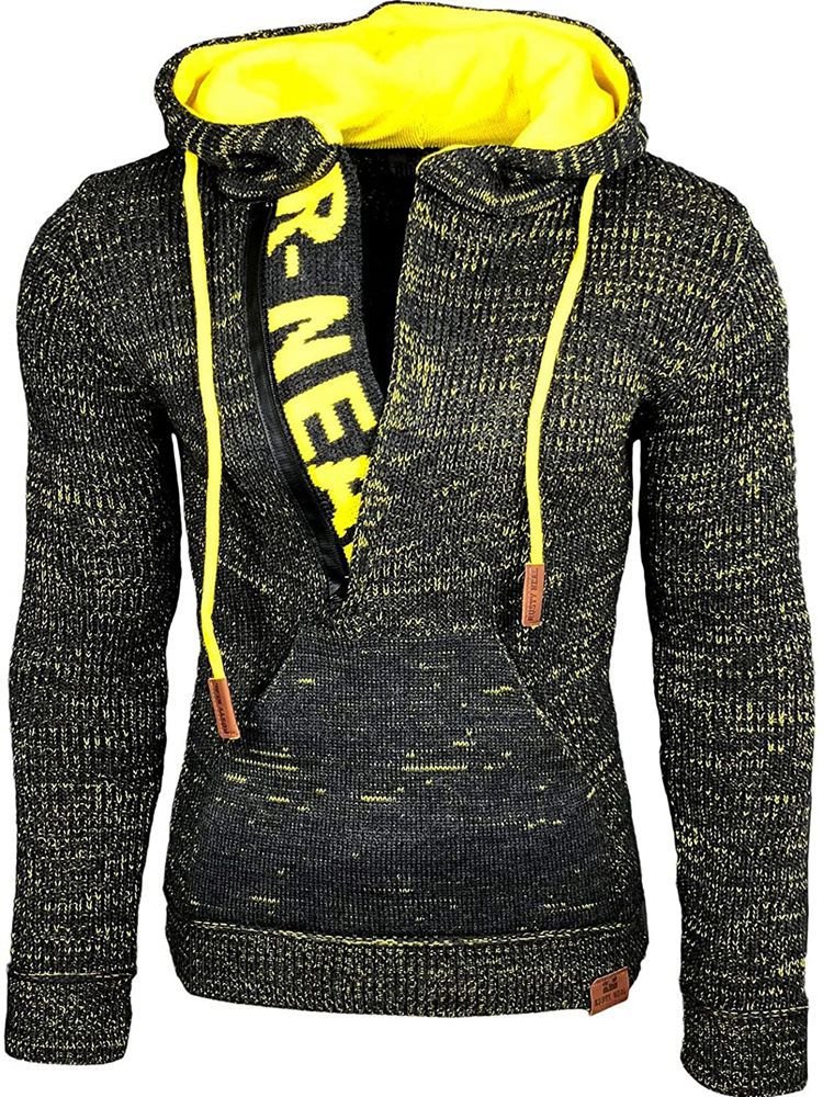 best Mixed Color Sweater Hooded Pullover Sweater Long-Sleeved Sweater Coat 0 shop online at M2K Trends for