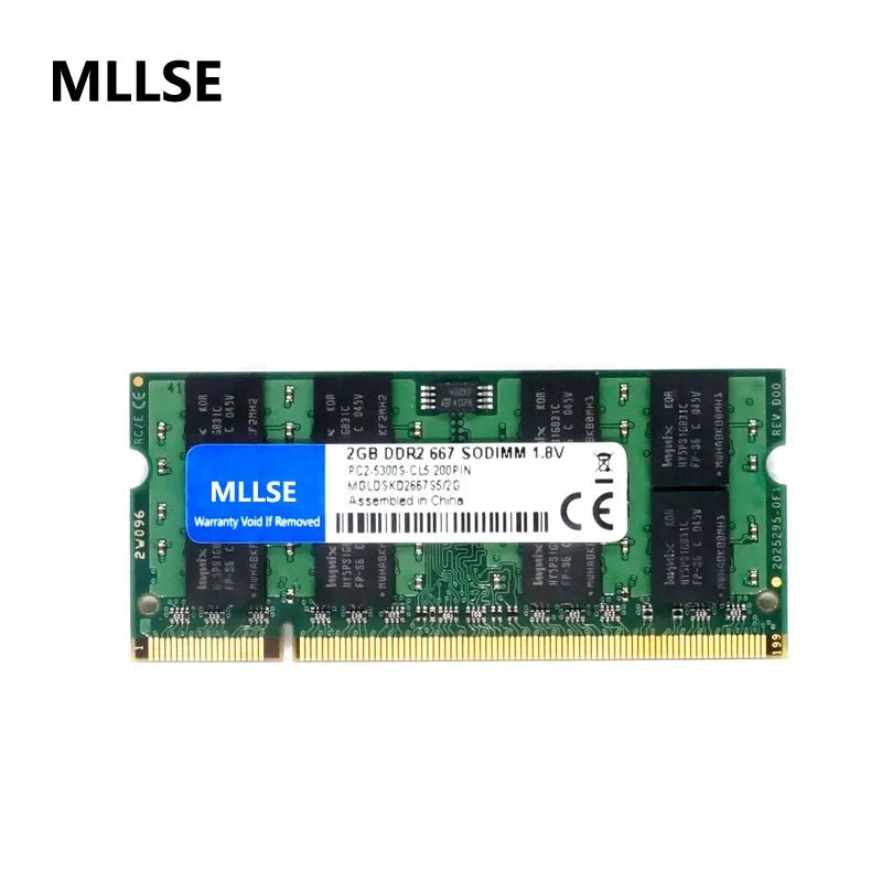 best MLLSE New Sealed SODIMM DDR2 2GB Memory for Laptop RAM 533mhz(PC2-4200)/667Mhz(PC2-5300)/800mhz(PC2-6400) ,High Compatibility shop online at M2K Trends for