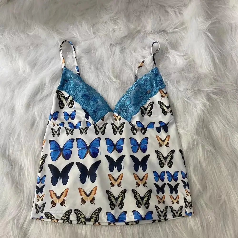 best MONMOIRA Summer Embroidery Backless women Y2K Crop Tops Sexy Strappy Brandy Tank Tops Girls Butterfly Corset Tops cwe0220-5 shop online at M2K Trends for