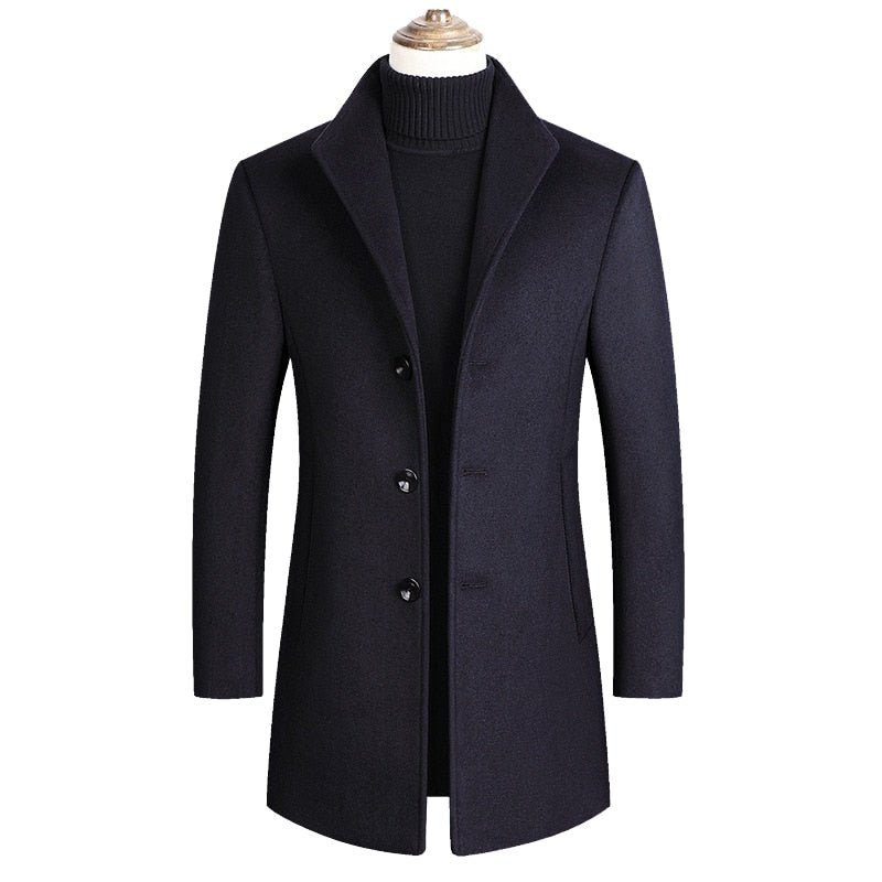 best Mountainskin Men Wool Blends Coats Autumn Winter New Solid Color High Quality Men's Wool Jacket Luxurious Brand Clothing SA837 0 shop online at M2K Trends for