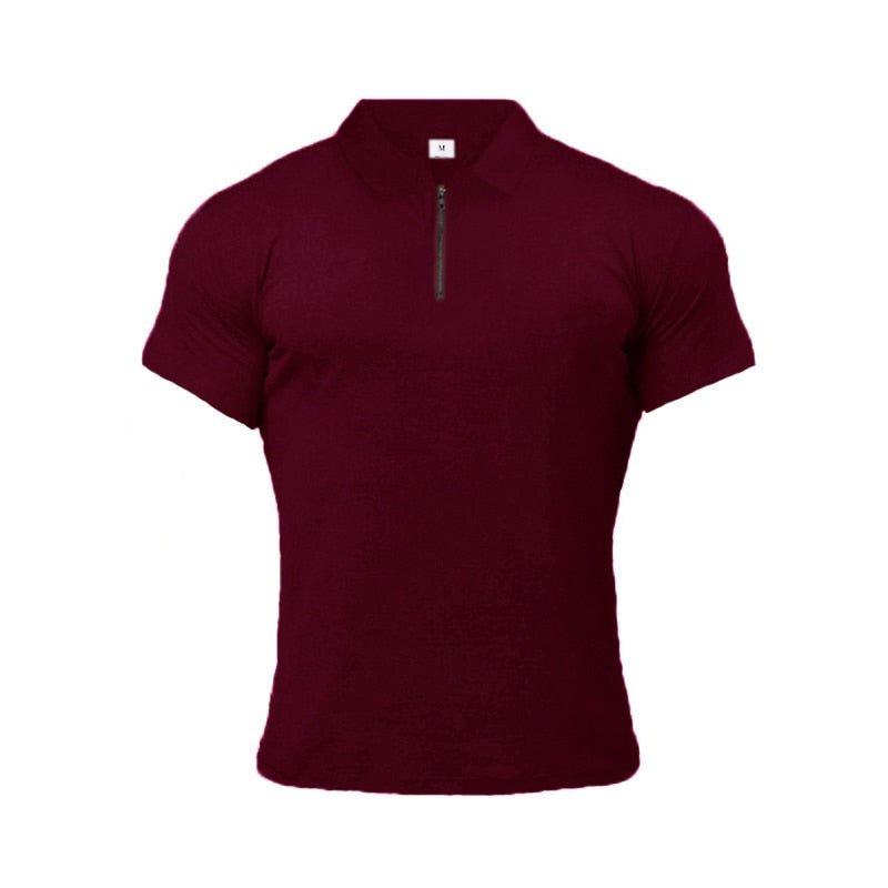 best Muscleguys Man Fashion Polo Shirt Casual Fashion Plain Color Short Sleeve High Quality Slim Polo Shirt Men Fitness Polo homme shop online at M2K Trends for