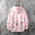 best National Tide Crane Sweater Men's Hooded Loose Peach Blossom Antique Coat 0 shop online at M2K Trends for