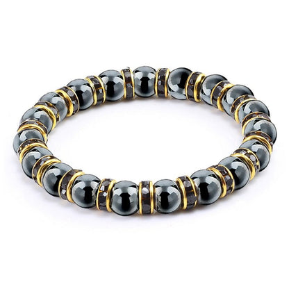 best Natural Stone Men's Bracelets Charm Women Lucky Hematite Crystal Beads Bracelets Couple Distance Bangles Elastic Energy Jewelry 0 shop online at M2K Trends for