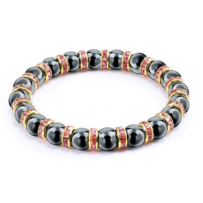 best Natural Stone Men's Bracelets Charm Women Lucky Hematite Crystal Beads Bracelets Couple Distance Bangles Elastic Energy Jewelry 0 shop online at M2K Trends for