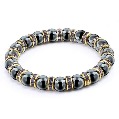 best Natural Stone Men's Bracelets Charm Women Lucky Hematite Crystal Beads Bracelets Couple Distance Bangles Elastic Energy Jewelry 0 shop online at M2K Trends for