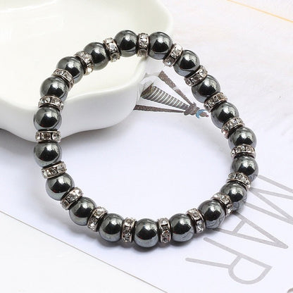 best Natural Stone Men's Bracelets Charm Women Lucky Hematite Crystal Beads Bracelets Couple Distance Bangles Elastic Energy Jewelry 0 shop online at M2K Trends for