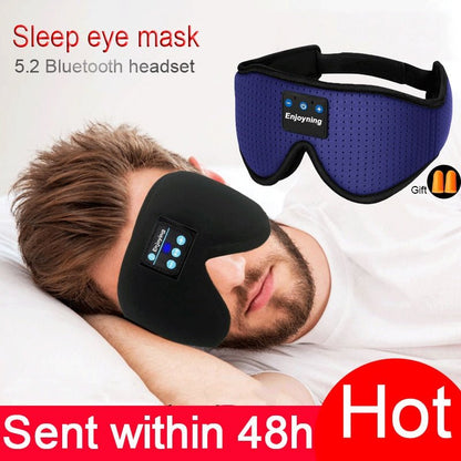 best New 3D wireless music headphone sleep breathable smart eye mask Bluetooth headset call with mic for ios Android masks shop online at M2K Trends for Wireless