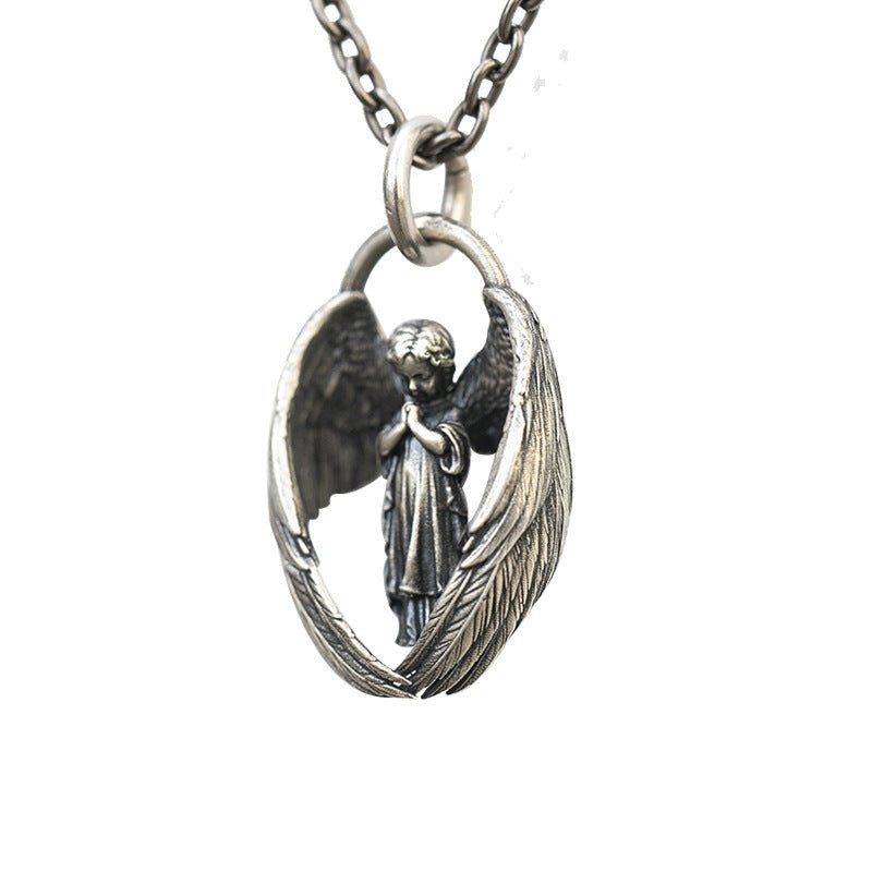 best New Angel Wings Personality Pendant Necklace For Men 0 shop online at M2K Trends for