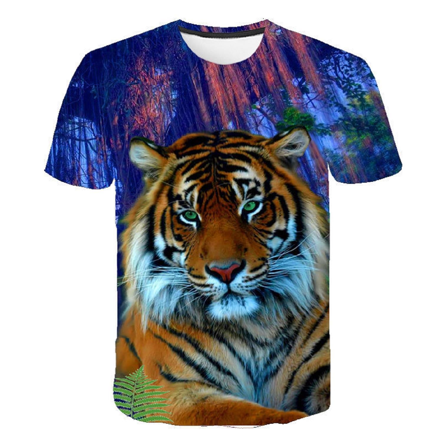 best New Animal Print 3d T-shirt Men's Short Sleeve Clothing shop online at M2K Trends for