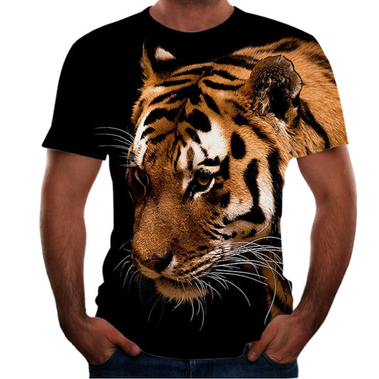 best New Animal Print 3d T-shirt Men's Short Sleeve Clothing shop online at M2K Trends for