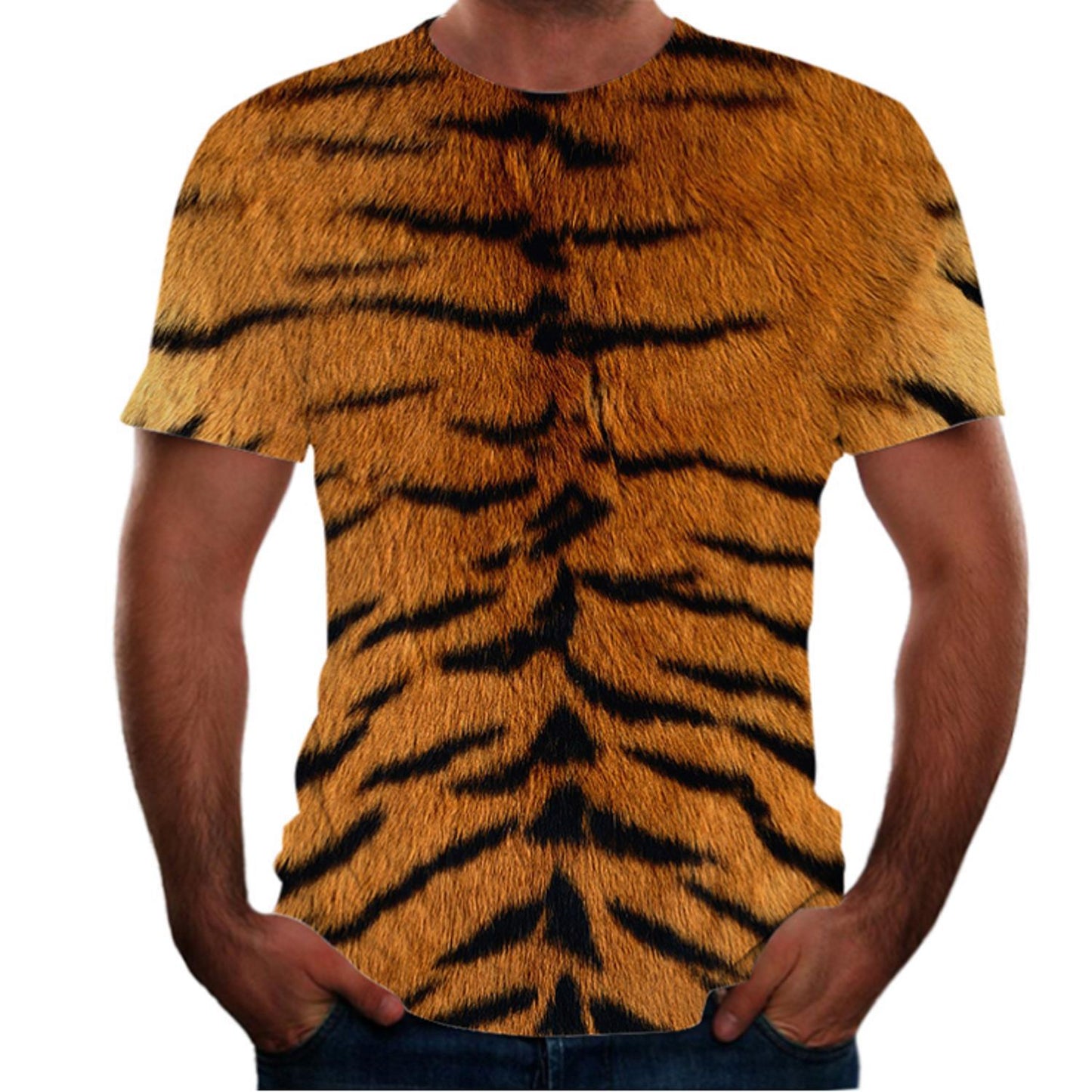 best New Animal Print 3d T-shirt Men's Short Sleeve Clothing shop online at M2K Trends for