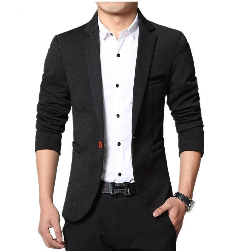 best New Arrival high quality Men Suit Single Button Leisure Blazers Jacket Men men's Korean Fashion Slim Fit Casual Blazer suits shop online at M2K Trends for