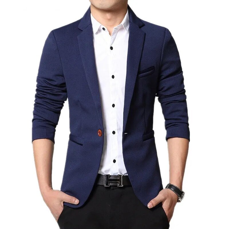 best New Arrival high quality Men Suit Single Button Leisure Blazers Jacket Men men's Korean Fashion Slim Fit Casual Blazer suits shop online at M2K Trends for