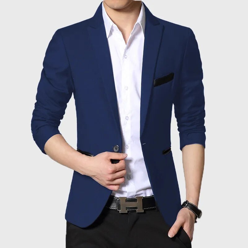 best New Arrival high quality Men Suit Single Button Leisure Blazers Jacket Men men's Korean Fashion Slim Fit Casual Blazer suits shop online at M2K Trends for