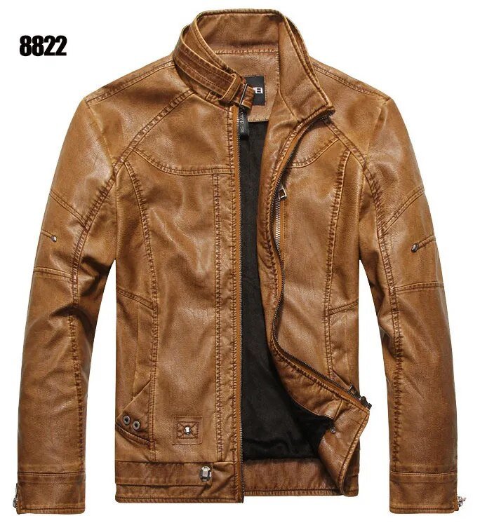 best New arrive brand motorcycle leather jacket men men's leather jackets jaqueta de couro masculina mens leather coats shop online at M2K Trends for Jackets & Coats