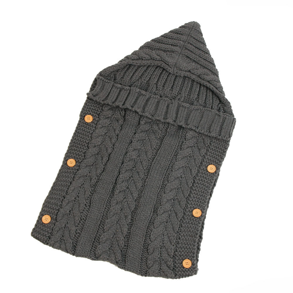best New Autumn Winter Newborn Baby Boy Girl Knit Sleeping Bag Clothes Infant Baby Pure Color Hold Blanket 0 shop online at M2K Trends for